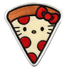 Ufficiale Hello Kitty Pizza Ricamato Ferro Su Toppa