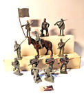 13 Soldatini Toy Soldiers Senza Marca Nordisti/Sudisti plastica cm 5/5,5