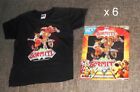 STOCK 6 PEZZI T-SHIRT MAGLIETTA  GORMITI NERA GIOCHI PREZIOSI COTONE 8/10 ANNI