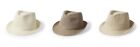 CAPPELLO BEIGE NATURALE MARRONCINO SOMBRERO PAGLIA TESSUTO INGROSSO