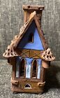 Clay Pottery Smoker House TeaLight Fairy Light Candle Holder