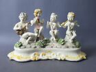 Scultura putti suonatori ceramica Bassano statua soprammobile vintage XX Sec.