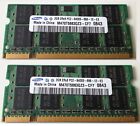 RAM 4GB (2X 2GB) DDR2 PC2-6400S 800MHz SAMSUNG PORTATILE SODIMM 200PIN MEMORIA