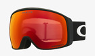 Oakley 7104 07 Flight Tr. L Maschera Neve Snow Goggles Matte Black Prizm Torch