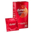 Durex Settebello SuperSottile XL Preservativi Sensibilità, 10 Profilattici