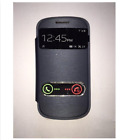 Custodia per Samsung Galaxy S3 Mini I8190 protezione flip cover case s view blu