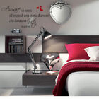 wall stickers frase frasi adesivi murali camerette vita amore love