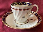 Worcester Tea Coffee Cup & Saucer Elegant Spiral Shanked Circa 1795