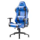 itek Gaming Chair PLAYCOM PM20 - PVC, Doppio Cuscino, Schienale Reclinabile, Blu