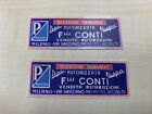 2 Decal CONTI MILANO VESPA concessionario dealers PIAGGIO Faro Basso GS VM