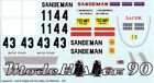 Decal 1/43 Porsche 917K "Sandeman" Piper Waykins Glen/Vila Real/Thruxton 1971/72