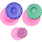 3 Pcs Car Tyre Fondant Mold Circle Stencil 3d Gummies Wheel Silicone