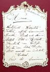 MENU - Nozze - LAURIANO - PIEMONTE - 19 settembre 1901