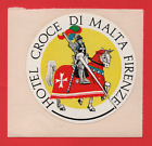 ETICHETTA N°24 HOTEL CROCE DI MALTA FIRENZE BAULI VALIGIE LABEL VINTAGE