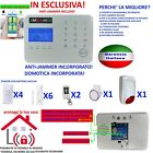 KIT ANTIFURTO ALLARME Per LA CASA TOUCH SCREEN SENZA FILI WIRELESS GSM JAMMER