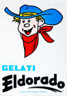 GELATI ELDORADO POSTER PUBBLICITÀ VINTAGE ANNI  70 simensione 70 x 50 cm