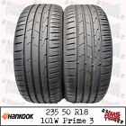 235 50 R 18 x2 Hankook 101W Part Worn Used Tyres 23550R18 x2  5.5-6.5mm