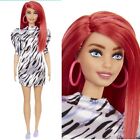 BARBIE FASHIONISTAS CAPELLI ROSSI ABITO ZEBRATO OFFERTISSIMA!