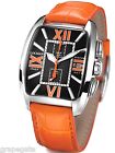 NWT Locman HISTORY Titanium Chrono Watch Model 487N BLACK/ORANGE, NEW in Box.