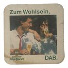 Vintage DAB Dortmunder Actien Pilsener Bar Beer Coaster Germany 2 Sided