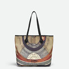 Borse donna a spalla Gattinoni Planetarium Classica Shopping Bag Nera Shopper