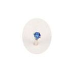 1 Orecchini Piercing Naso Nasini Argento 925 cristallo colorato 1,5 mm