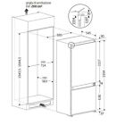 Beko BCNE400E40SN Frigorifero combinaticon congelatore Da incasso 370 L E Bianco