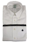 BROOKS BROTHER S  Sport MILANO  - collo Button Down in popeline unito Bianco