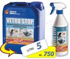 Dixi VETRO STOP → 750 ML → 5 / 10 Lt - Detergente Antistatico per Vetri