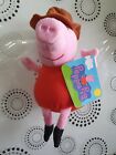 PELUCHES PELUCHE PEPPA PIG COWGIRL COWBOY 20 CM CIRCA