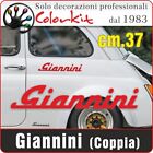 Coppia adesivi scritta FIAT 500 Giannini cm. 37 - By Colorkit - 001648