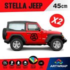 Coppia Adesivi Stella Jeep Wrangler rubicon renegate militare