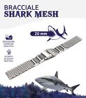 Bracciale shark mesh acciaio ONE MORE 20 22 24 mm sub diver cinturino orologio