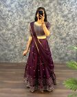 LEHENGA CHOLI INDIANO BOLLYWOOD FESTA DI MATRIMONIO ABBIGLIAMENTO PAKISTANO P...