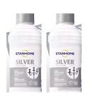 STANHOME 2 SILVER Crema Per Pulire E Lucidare Argento Cromo Silver Plate 250mlX2