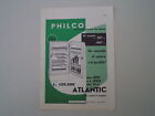advertising Pubblicità 1958 FRIGORIFERO PHILCO ATLANTIC 210 LITRI