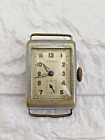 Vintage German no Name Tank Military WWII Small Second Mens Watch 1930s p-s r-r