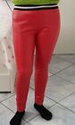 Leggings Eco Pelle Pantalone Rosso Tg M L