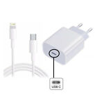 CARICABATTERIA ALIMENTATORE  TYPE-C 3.0 18W CAVO PER IPHONE11/ 12 MINI PRO MAX