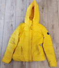 Abercrombie & Fitch Coat Womens Large Yellow Full Zip Jacket Polyester Outdoor