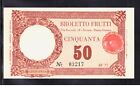 Buono D Acquisto Broletto Frutti Novara 1976 50 Lire