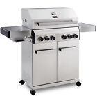 CosmoGrill Barbecue Platinum Gas Grill 4+2 Stainless Steel Outdoor BBQ