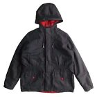 Barbour Keaton Hooded Waterproof Jacket | Black | Size: Mens Small (Kids XXL)