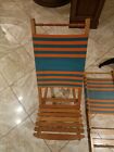 VINTAGE SDRAIO SPIAGGIA MARE LEGNO DESIGN MODERNARIATO EPOCA REGUITTI 50s 60s