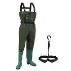 Wathose Teichhose mit Haken  Hose Angler extrem robust Anglerhose Gr. 42-47