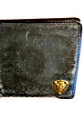 Portafoglio gucci uomo Wallet Monogram Marrone pelle tela  11x9 Original Vintage