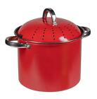 Pentola Antiaderente Cuociscola con Coperchio Rossa 24 cm