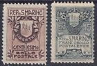 SAN MARINO 1907 Stemma 2v MH*