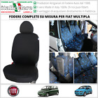 FODERE COPRISEDILI MULTIPLA Fiat !SU MISURA! 6 Foderine SET COMPLETO Nero 316