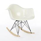 Herman Miller Eames RAR White Original Fiberglass Rocking Arm Shell Chair